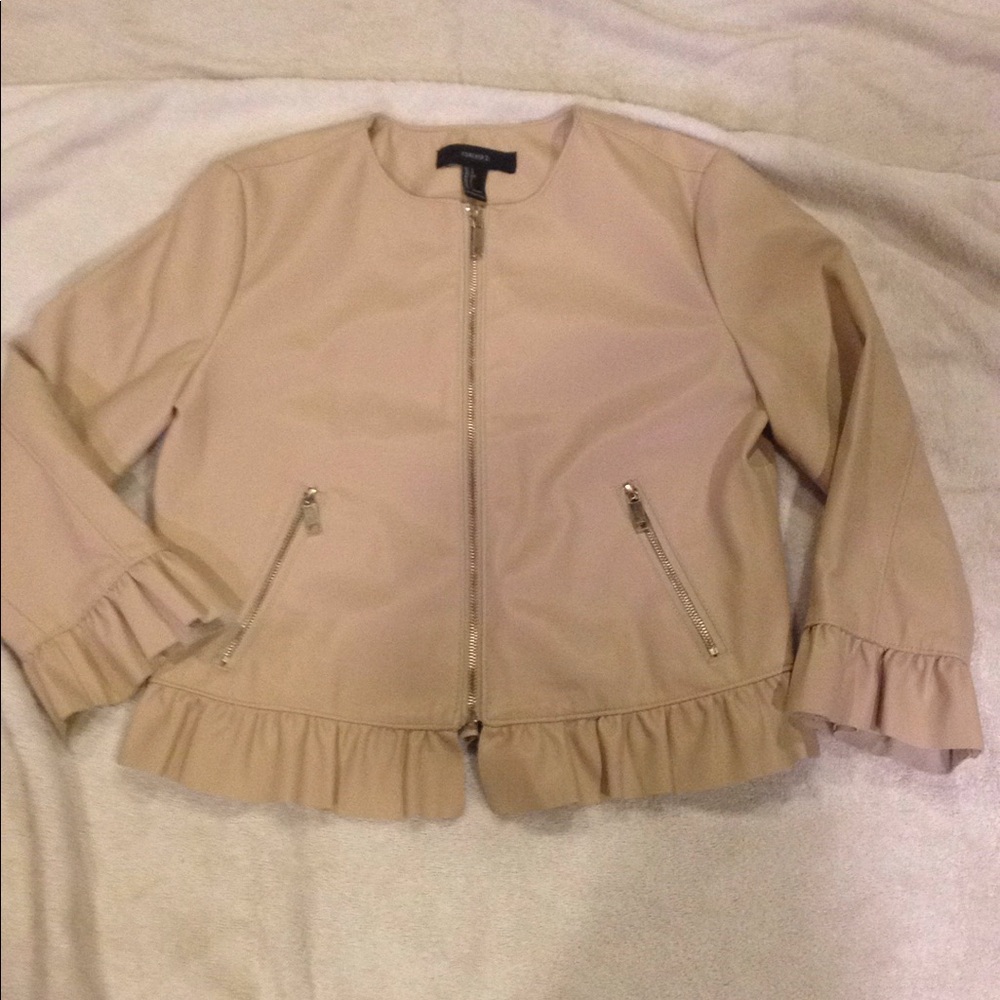 Faux leather jacket